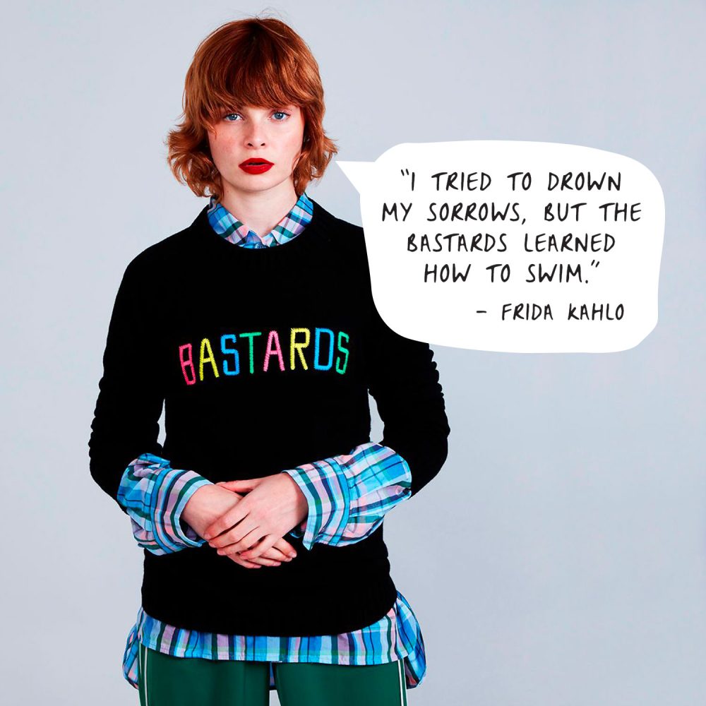 Bastards bespoke embroidery knitwear